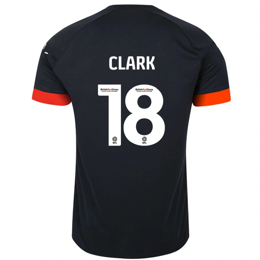 Danxen Kinder Jordan Clark #18 Schwarz Orange Auswärtstrikot Trikot 2024/25 T-Shirt Schweiz