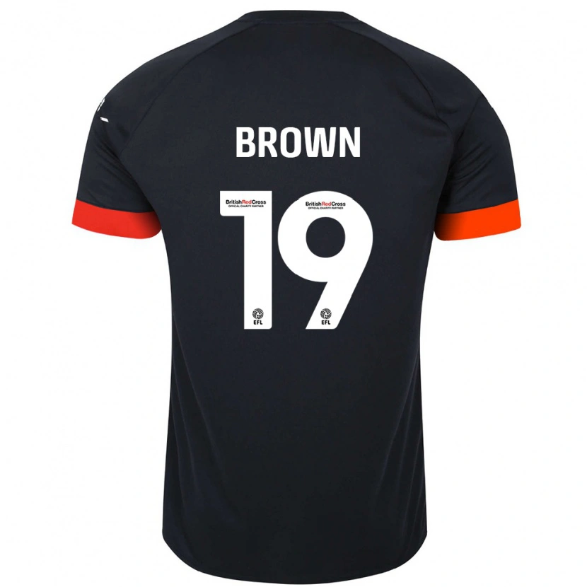 Danxen Kinder Jacob Brown #19 Schwarz Orange Auswärtstrikot Trikot 2024/25 T-Shirt Schweiz