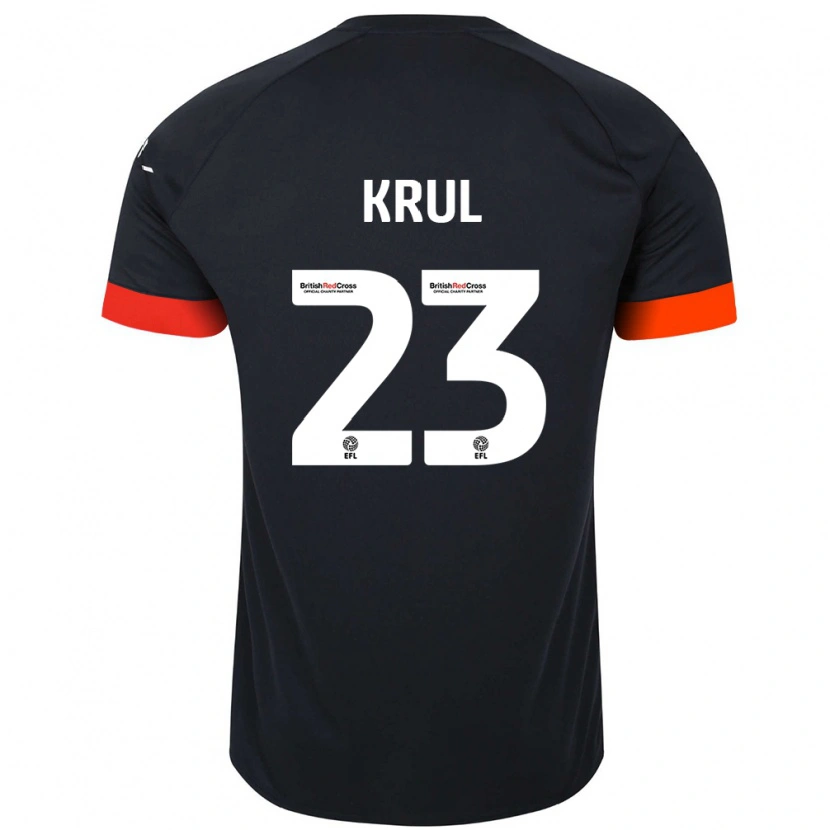 Danxen Kinder Tim Krul #23 Schwarz Orange Auswärtstrikot Trikot 2024/25 T-Shirt Schweiz