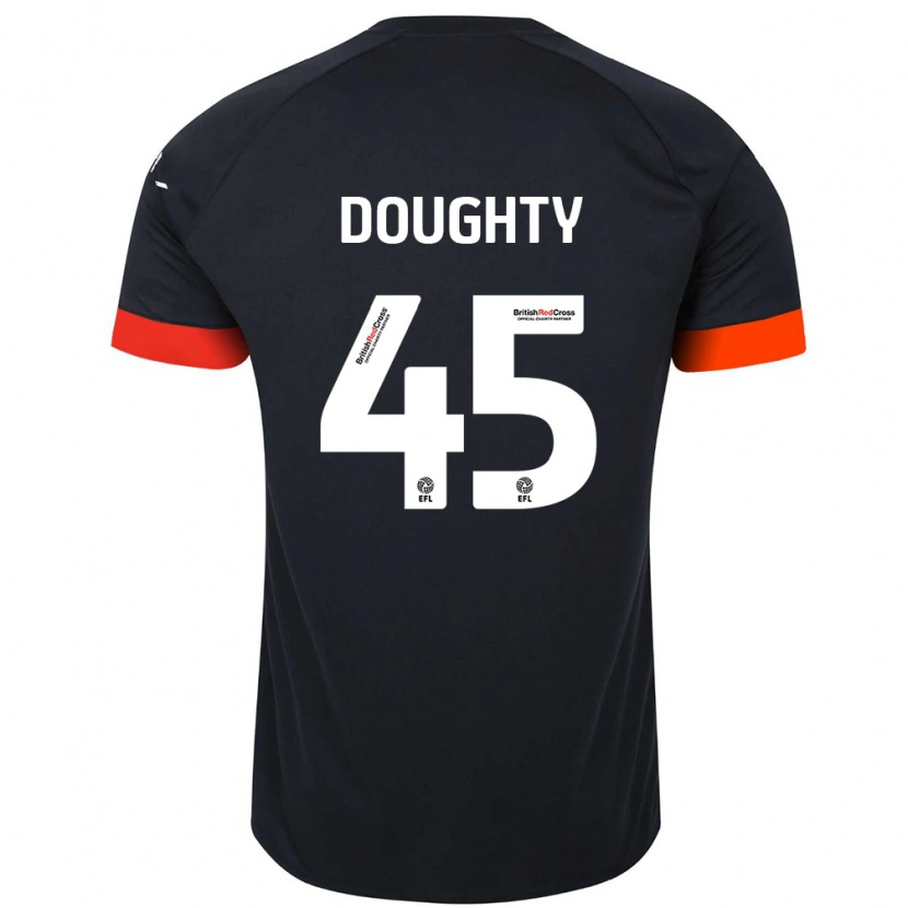 Danxen Kinder Alfie Doughty #45 Schwarz Orange Auswärtstrikot Trikot 2024/25 T-Shirt Schweiz