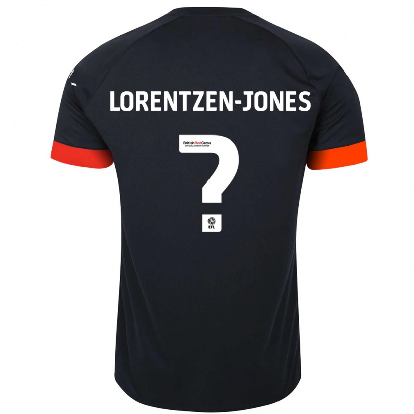 Danxen Kinder Jack Lorentzen-Jones #0 Schwarz Orange Auswärtstrikot Trikot 2024/25 T-Shirt Schweiz