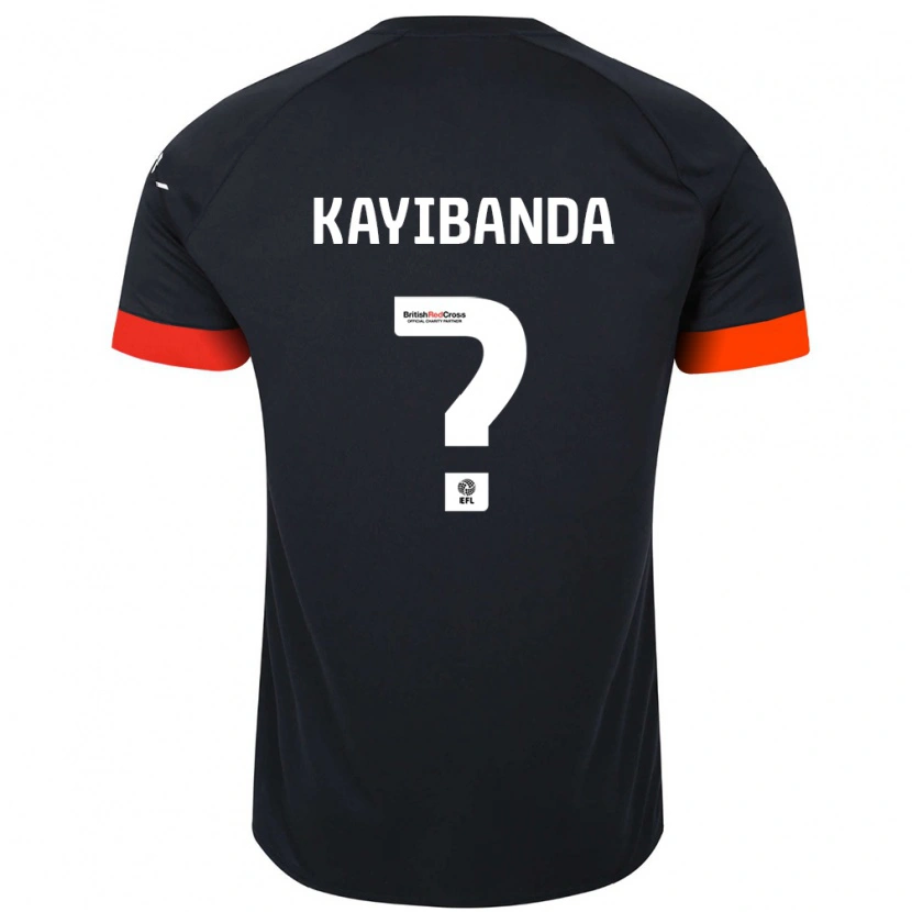 Danxen Kinder Claude Kayibanda #0 Schwarz Orange Auswärtstrikot Trikot 2024/25 T-Shirt Schweiz