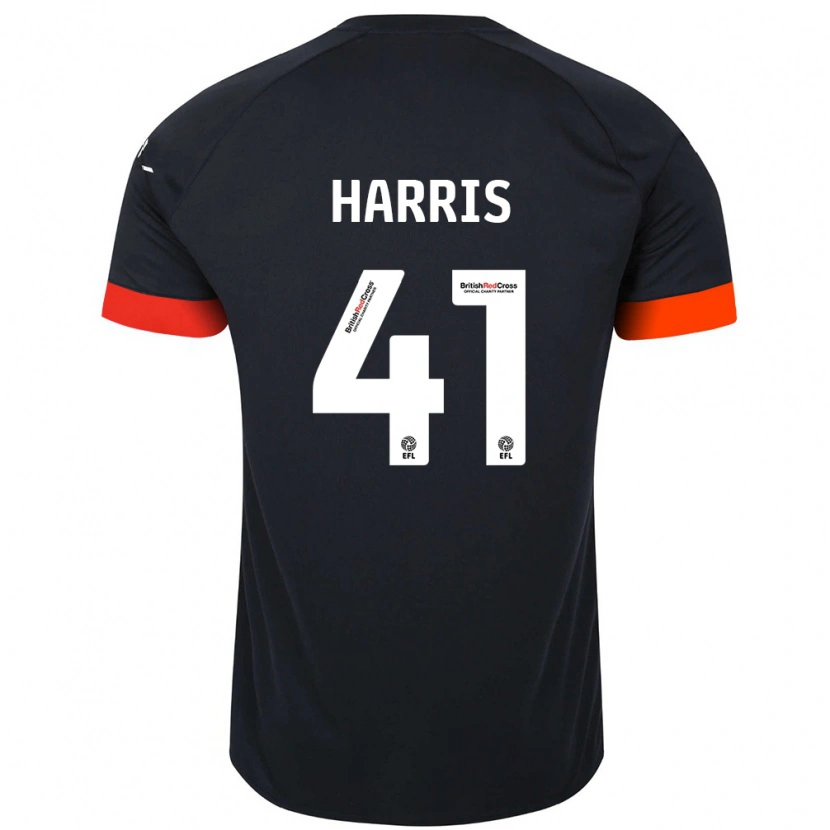 Danxen Kinder Taylan Harris #41 Schwarz Orange Auswärtstrikot Trikot 2024/25 T-Shirt Schweiz