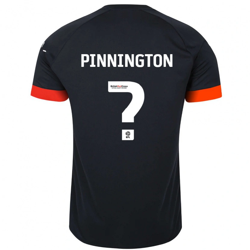 Danxen Kinder Jacob Pinnington #0 Schwarz Orange Auswärtstrikot Trikot 2024/25 T-Shirt Schweiz