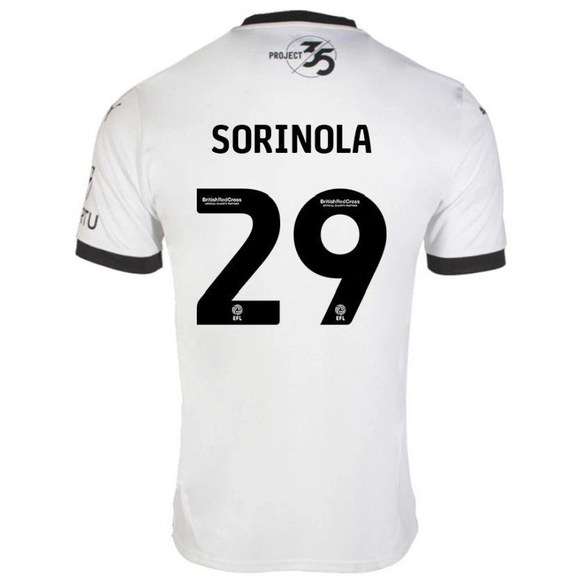 Danxen Kinder Matthew Sorinola #29 Weiß Schwarz Auswärtstrikot Trikot 2024/25 T-Shirt Schweiz