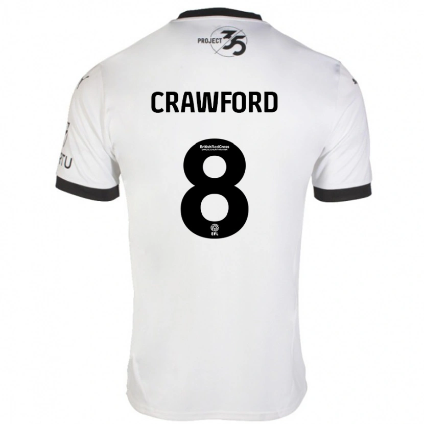 Danxen Kinder Imy Crawford #8 Weiß Schwarz Auswärtstrikot Trikot 2024/25 T-Shirt Schweiz