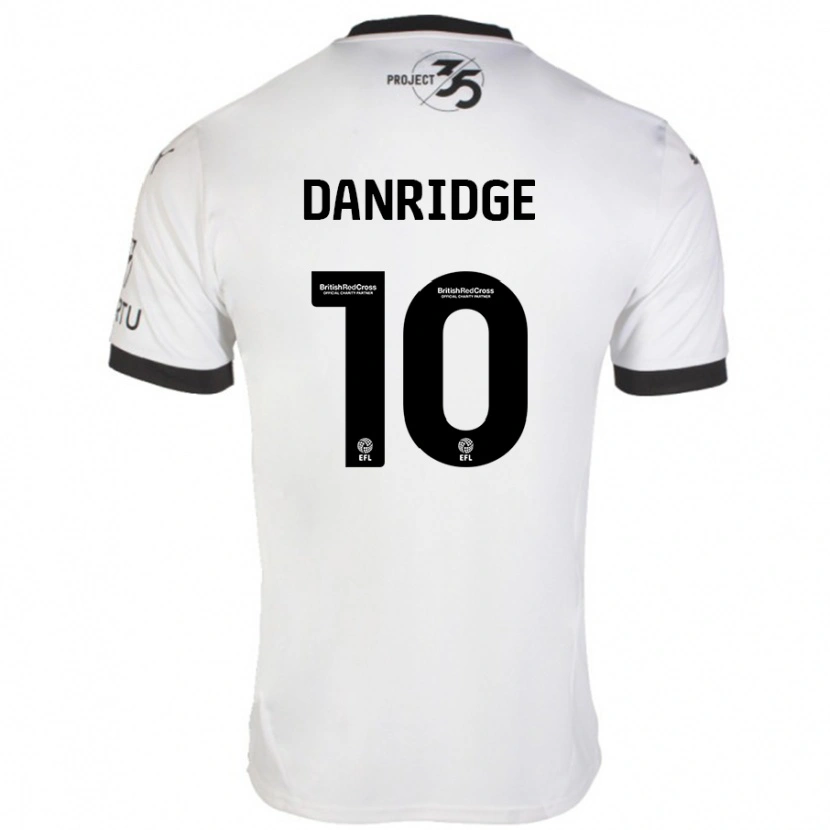 Danxen Kinder Rebecca Danridge #10 Weiß Schwarz Auswärtstrikot Trikot 2024/25 T-Shirt Schweiz