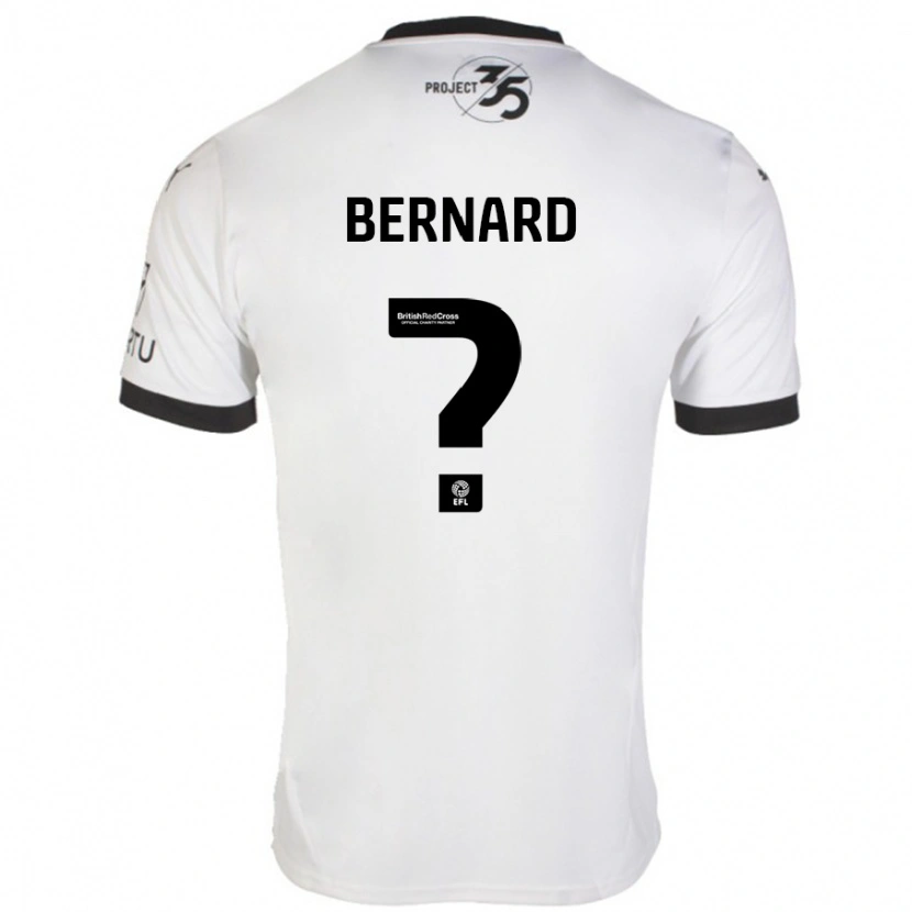 Danxen Kinder Josh Bernard #0 Weiß Schwarz Auswärtstrikot Trikot 2024/25 T-Shirt Schweiz