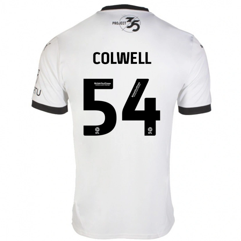 Danxen Kinder Lewis Colwell #54 Weiß Schwarz Auswärtstrikot Trikot 2024/25 T-Shirt Schweiz