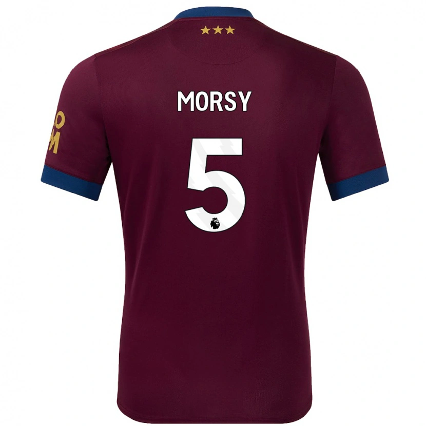 Danxen Kinder Sam Morsy #5 Braun Auswärtstrikot Trikot 2024/25 T-Shirt Schweiz