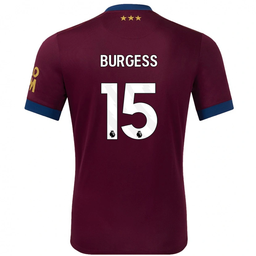 Danxen Kinder Cameron Burgess #15 Braun Auswärtstrikot Trikot 2024/25 T-Shirt Schweiz