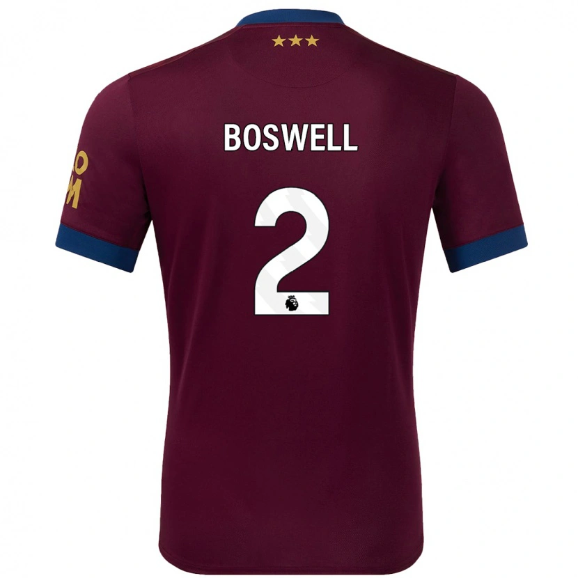 Danxen Kinder Maria Boswell #2 Braun Auswärtstrikot Trikot 2024/25 T-Shirt Schweiz