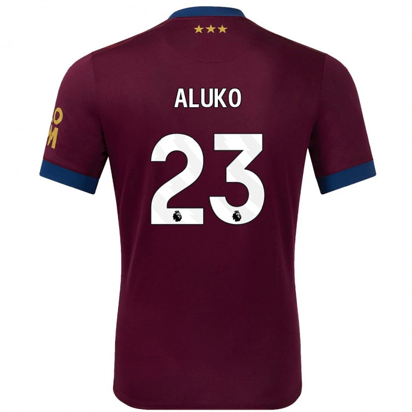 Danxen Kinder Sone Aluko #23 Braun Auswärtstrikot Trikot 2024/25 T-Shirt Schweiz