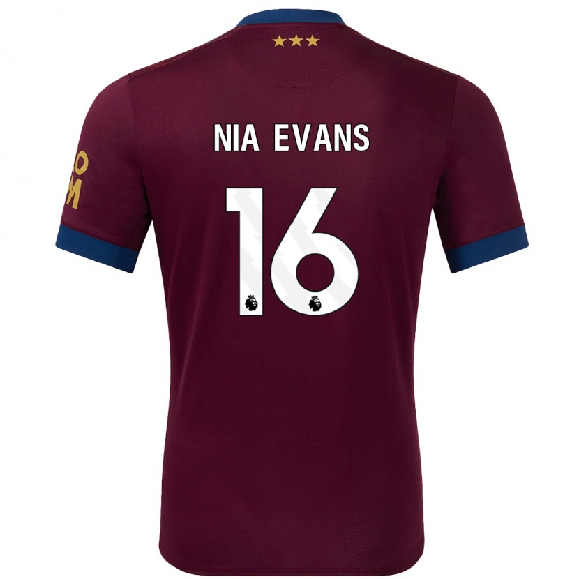 Danxen Kinder Nia Evans #16 Braun Auswärtstrikot Trikot 2024/25 T-Shirt Schweiz