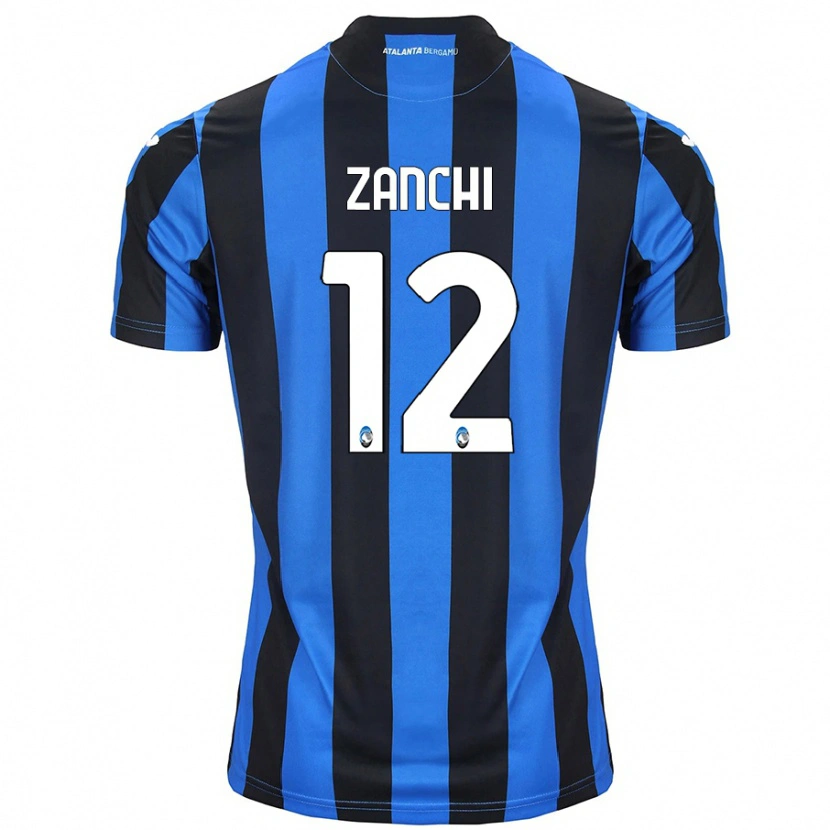 Danxen Herren Edoardo Zanchi #12 Blau Schwarz Heimtrikot Trikot 2024/25 T-Shirt Schweiz