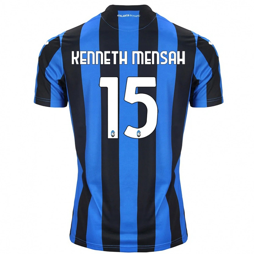 Danxen Herren Anthony Kenneth Mensah #15 Blau Schwarz Heimtrikot Trikot 2024/25 T-Shirt Schweiz