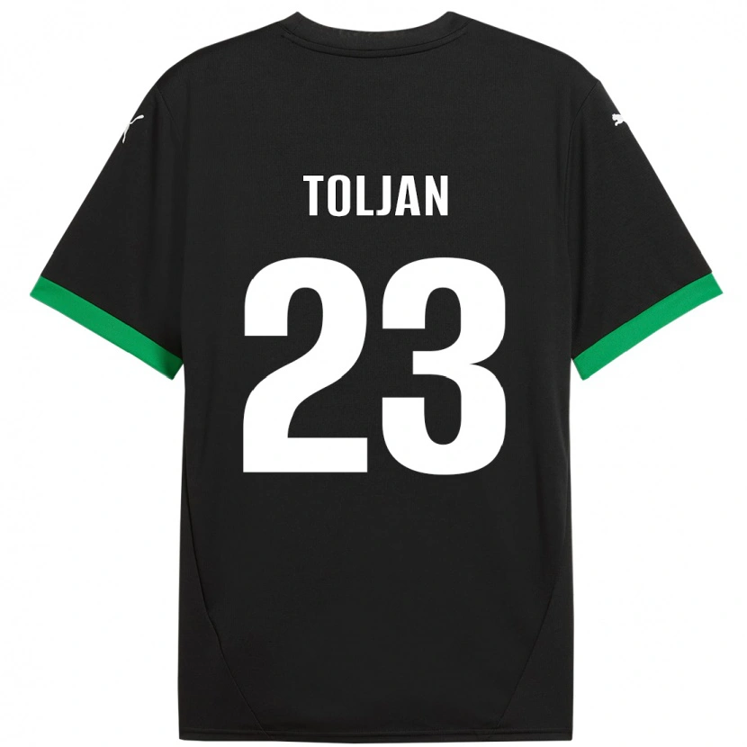 Danxen Herren Jeremy Toljan #23 Schwarz Dunkelgrün Heimtrikot Trikot 2024/25 T-Shirt Schweiz