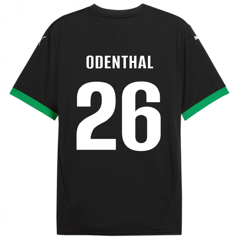 Danxen Herren Cas Odenthal #26 Schwarz Dunkelgrün Heimtrikot Trikot 2024/25 T-Shirt Schweiz