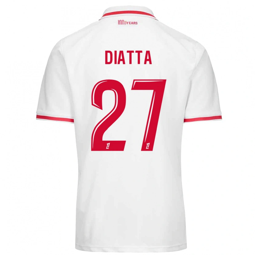 Danxen Herren Krépin Diatta #27 Weiß Rot Heimtrikot Trikot 2024/25 T-Shirt Schweiz