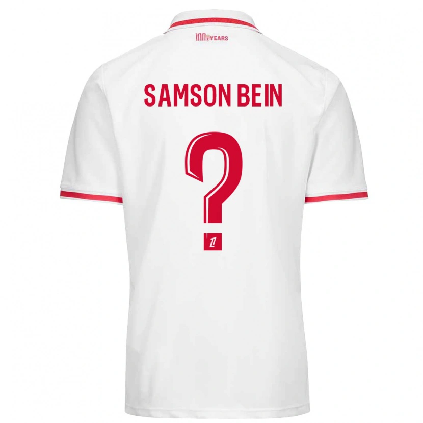 Danxen Herren Sirak Samson Bein #0 Weiß Rot Heimtrikot Trikot 2024/25 T-Shirt Schweiz