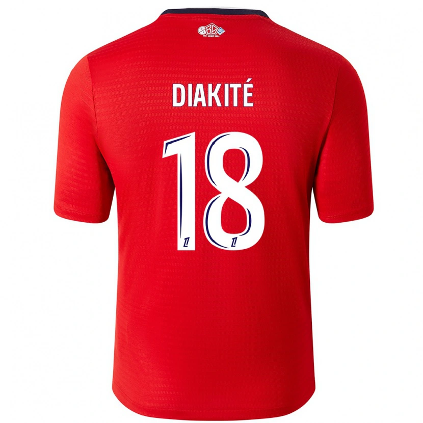 Danxen Herren Bafodé Diakité #18 Rot Weiß Heimtrikot Trikot 2024/25 T-Shirt Schweiz