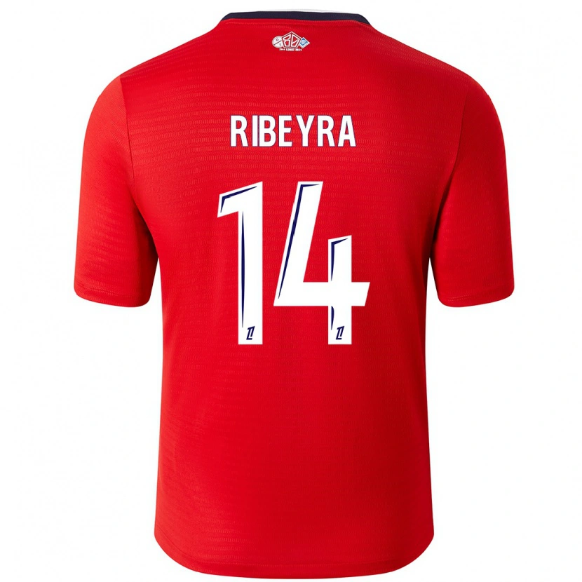 Danxen Herren Anaïs Ribeyra #14 Rot Weiß Heimtrikot Trikot 2024/25 T-Shirt Schweiz