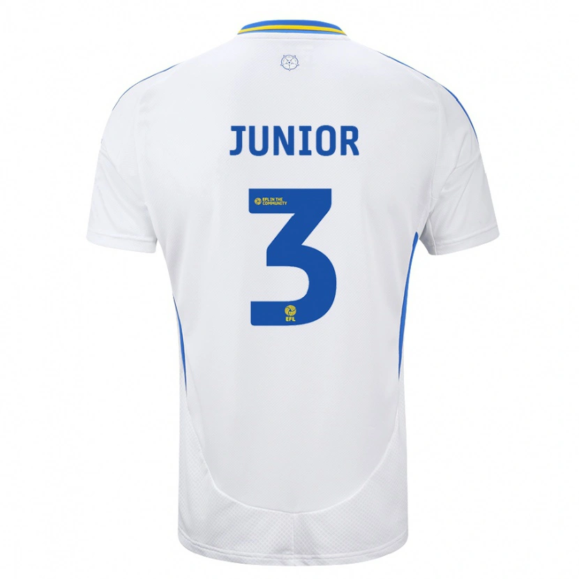 Danxen Herren Junior Firpo #3 Weiß Blau Heimtrikot Trikot 2024/25 T-Shirt Schweiz