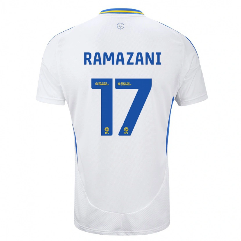 Danxen Herren Largie Ramazani #17 Weiß Blau Heimtrikot Trikot 2024/25 T-Shirt Schweiz