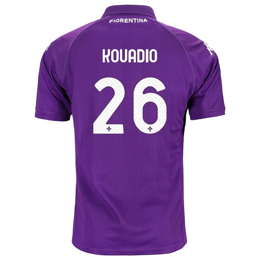 Danxen Herren Eddy Kouadio #26 Violett Heimtrikot Trikot 2024/25 T-Shirt Schweiz