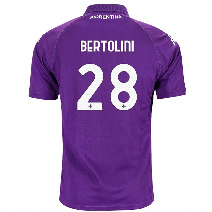 Danxen Herren Gabriele Bertolini #28 Violett Heimtrikot Trikot 2024/25 T-Shirt Schweiz