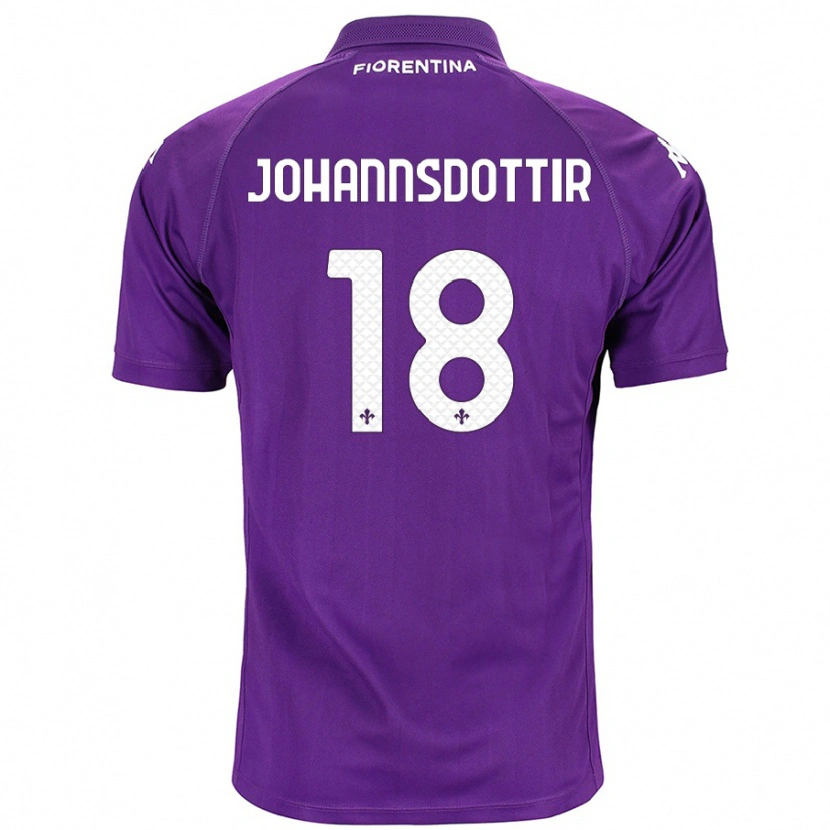 Danxen Herren Alexandra Jóhannsdóttir #18 Violett Heimtrikot Trikot 2024/25 T-Shirt Schweiz