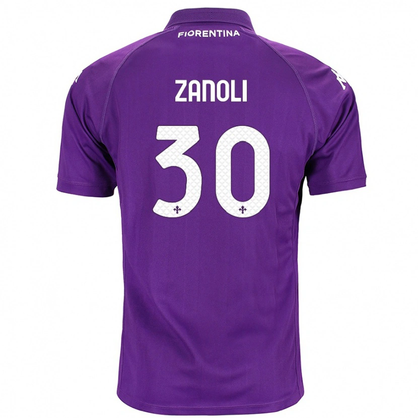 Danxen Herren Martina Zanoli #30 Violett Heimtrikot Trikot 2024/25 T-Shirt Schweiz