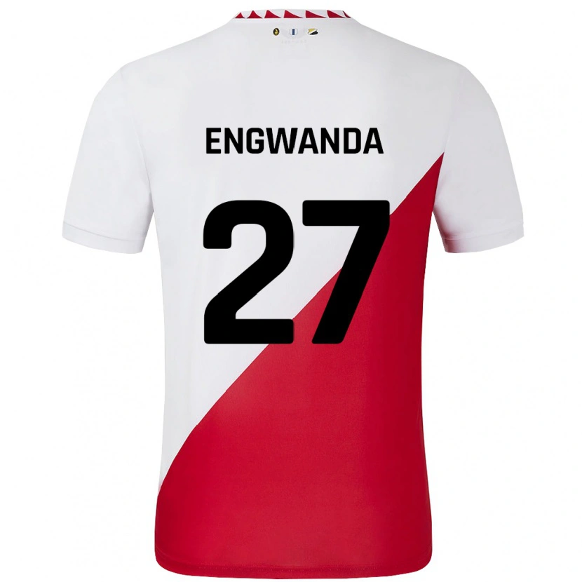 Danxen Herren Alonzo Engwanda #27 Weiß Rot Heimtrikot Trikot 2024/25 T-Shirt Schweiz