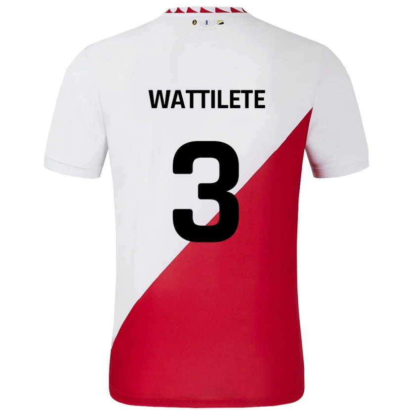 Danxen Herren Julia Wattilete #3 Weiß Rot Heimtrikot Trikot 2024/25 T-Shirt Schweiz