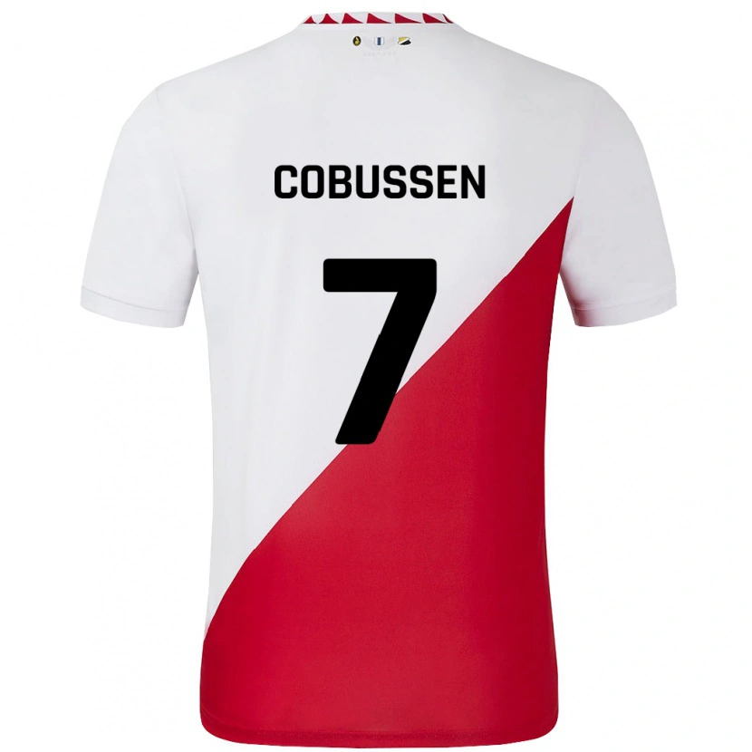 Danxen Herren Sophie Cobussen #7 Weiß Rot Heimtrikot Trikot 2024/25 T-Shirt Schweiz