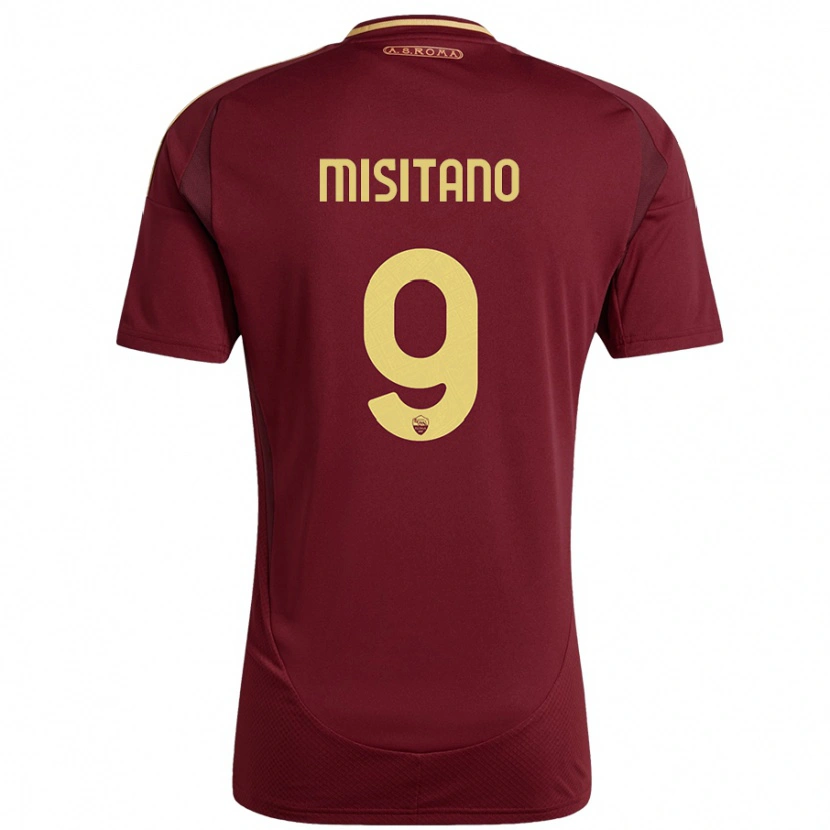 Danxen Herren Giulio Misitano #9 Rot Braun Gold Heimtrikot Trikot 2024/25 T-Shirt Schweiz