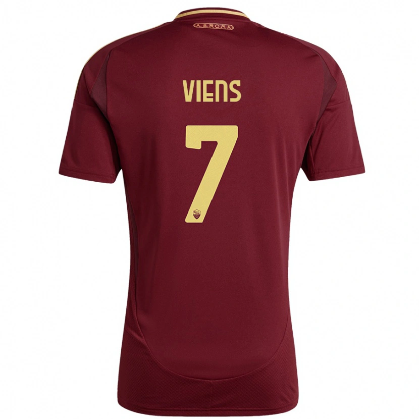 Danxen Herren Evelyne Viens #7 Rot Braun Gold Heimtrikot Trikot 2024/25 T-Shirt Schweiz