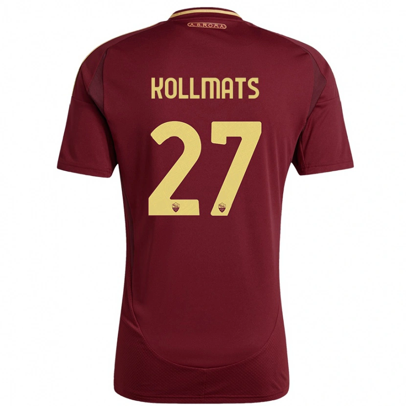 Danxen Herren Beata Kollmats #27 Rot Braun Gold Heimtrikot Trikot 2024/25 T-Shirt Schweiz