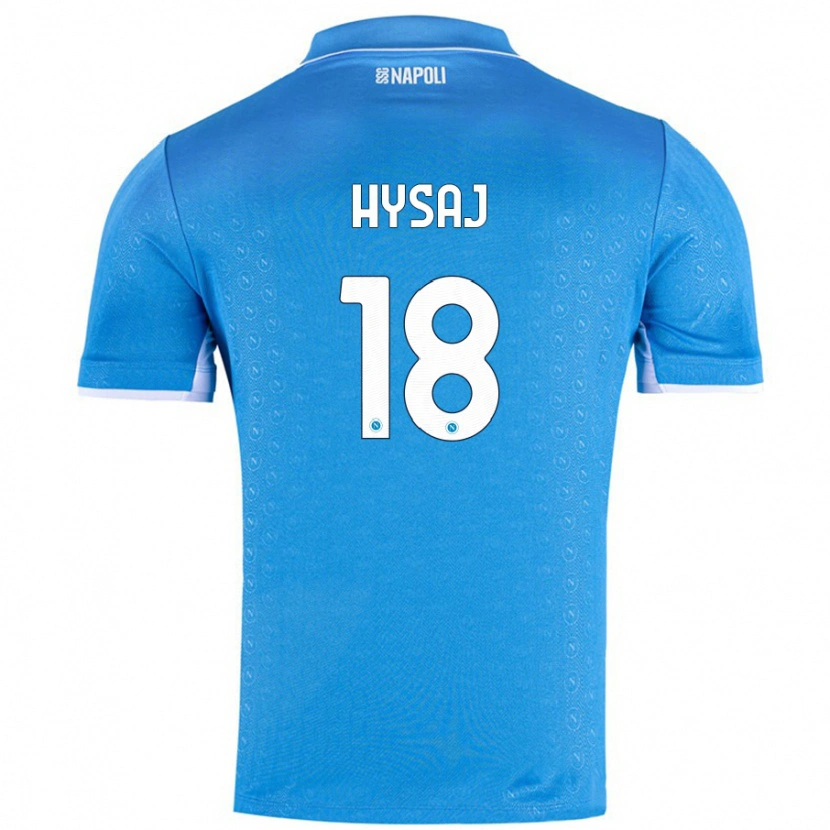 Danxen Herren Daniel Hysaj #18 Himmelblau Heimtrikot Trikot 2024/25 T-Shirt Schweiz