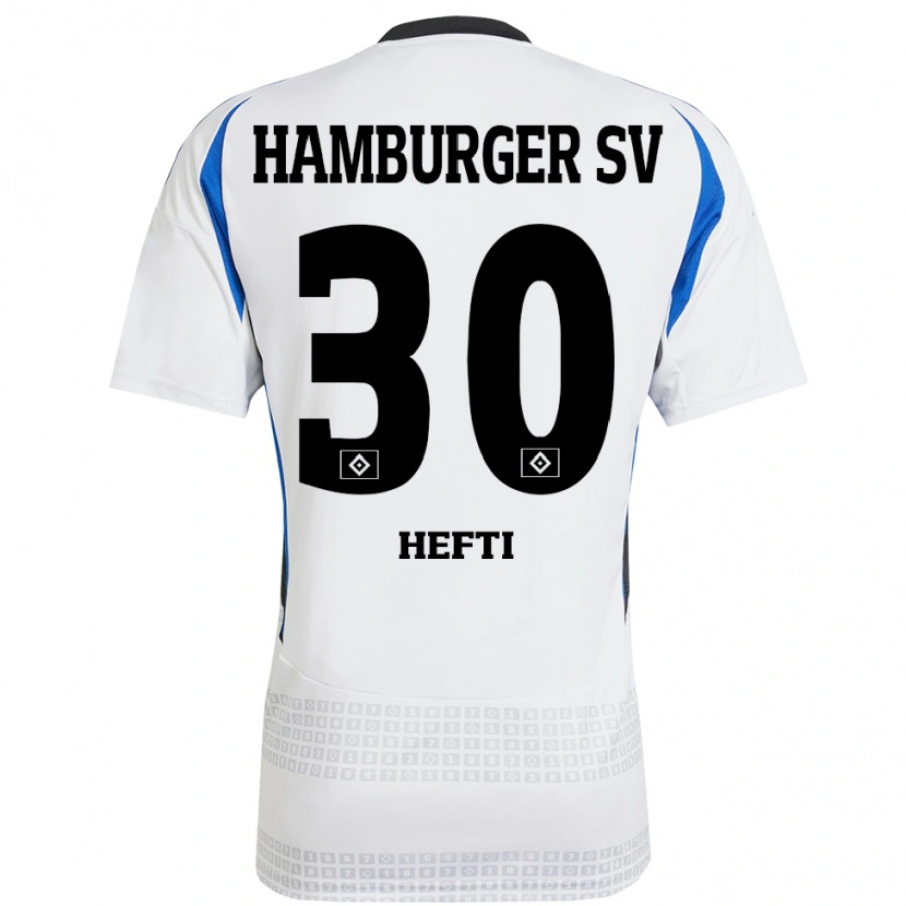 Danxen Herren Silvan Hefti #30 Weiß Blau Heimtrikot Trikot 2024/25 T-Shirt Schweiz