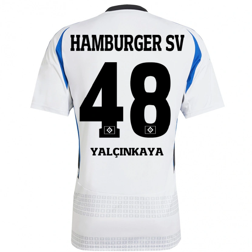 Danxen Herren Bilal Yalcinkaya #48 Weiß Blau Heimtrikot Trikot 2024/25 T-Shirt Schweiz