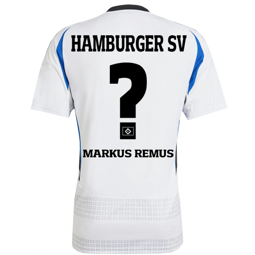 Danxen Herren Markus Remus #0 Weiß Blau Heimtrikot Trikot 2024/25 T-Shirt Schweiz