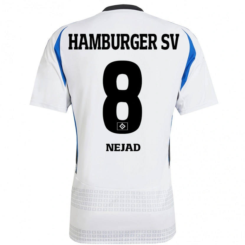 Danxen Herren Milad Nejad #8 Weiß Blau Heimtrikot Trikot 2024/25 T-Shirt Schweiz