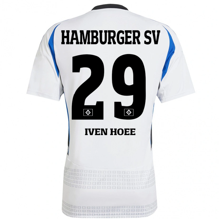 Danxen Herren Lennart Iven Hoee #29 Weiß Blau Heimtrikot Trikot 2024/25 T-Shirt Schweiz