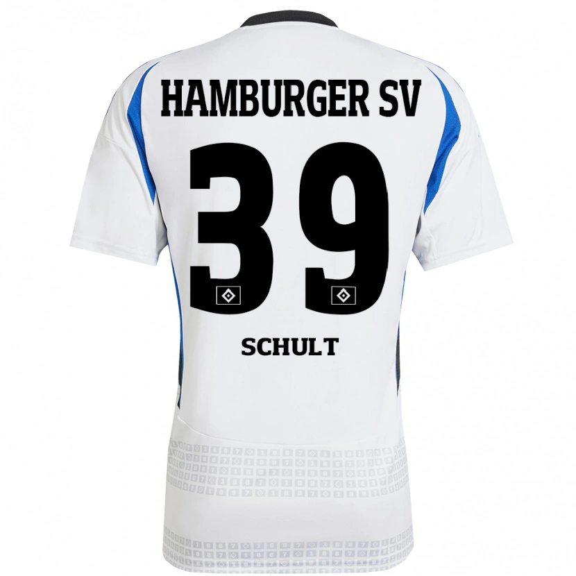 Danxen Herren Almuth Schult #39 Weiß Blau Heimtrikot Trikot 2024/25 T-Shirt Schweiz