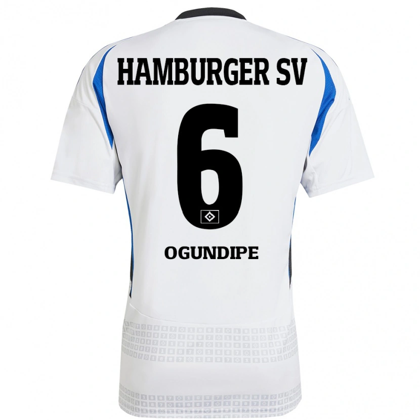 Danxen Herren Alina Ogundipe #6 Weiß Blau Heimtrikot Trikot 2024/25 T-Shirt Schweiz