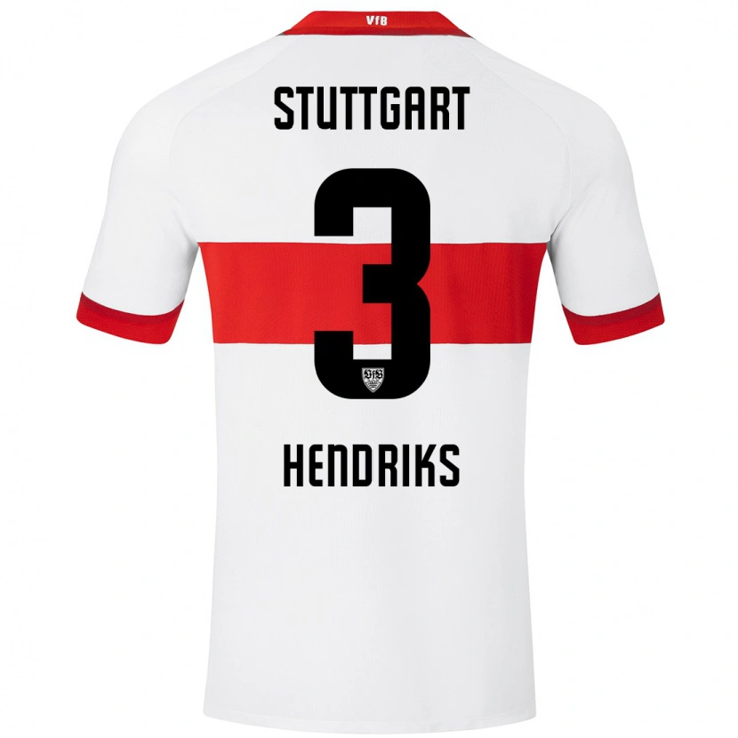 Danxen Herren Ramon Hendriks #3 Weiß Rot Heimtrikot Trikot 2024/25 T-Shirt Schweiz