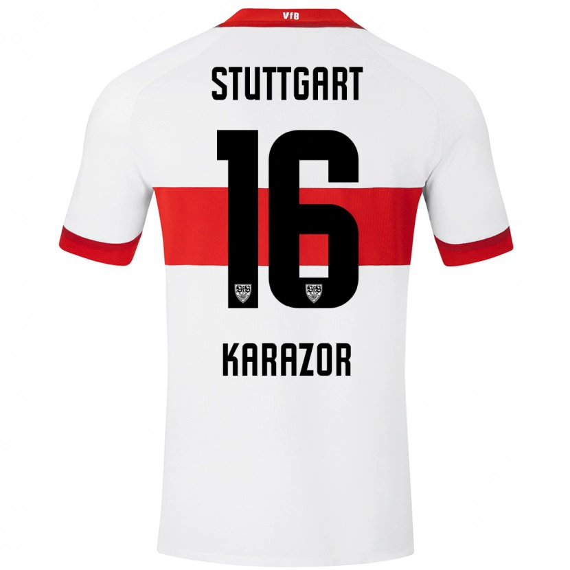 Danxen Herren Atakan Karazor #16 Weiß Rot Heimtrikot Trikot 2024/25 T-Shirt Schweiz