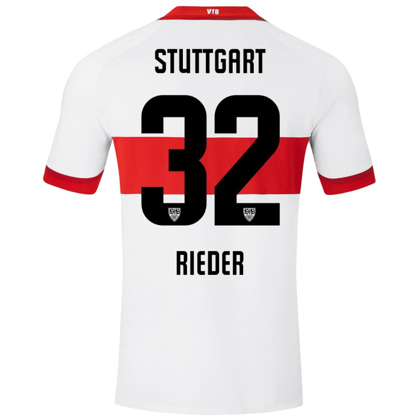 Danxen Herren Fabian Rieder #32 Weiß Rot Heimtrikot Trikot 2024/25 T-Shirt Schweiz