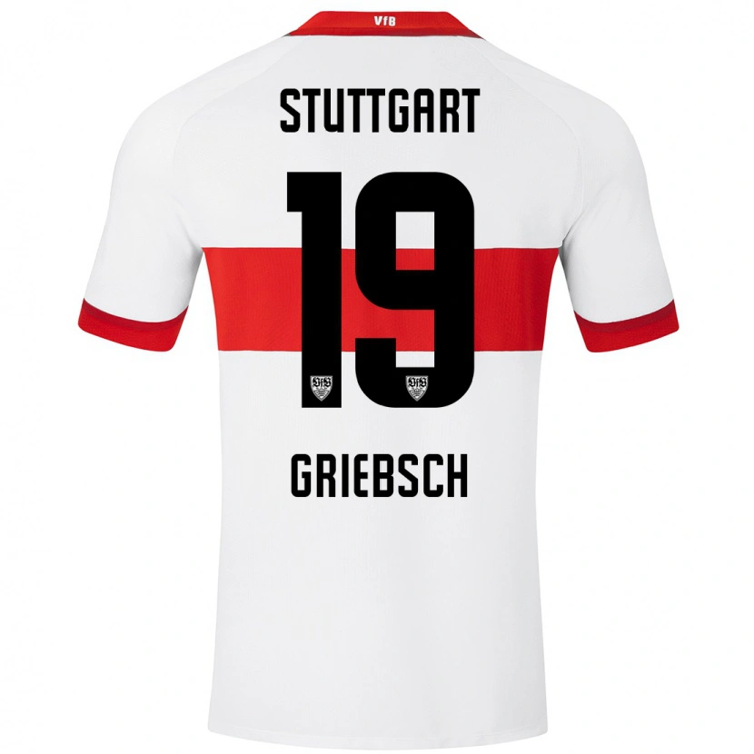 Danxen Herren Lukas Griebsch #19 Weiß Rot Heimtrikot Trikot 2024/25 T-Shirt Schweiz